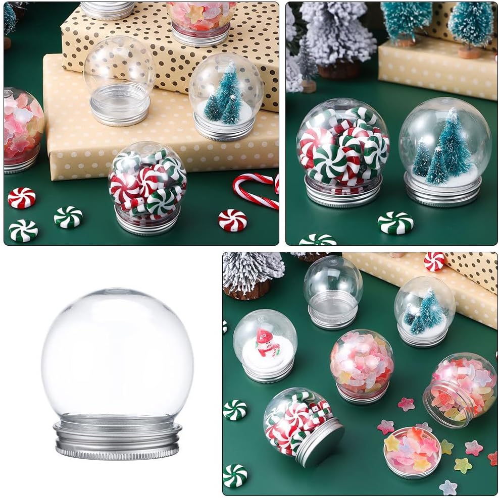 Kunststoff-Schneekugeln, 15 Stück 150 Ml DIY-Schneekugel Aus Durchsichtigem Kunststoff mit künstlich