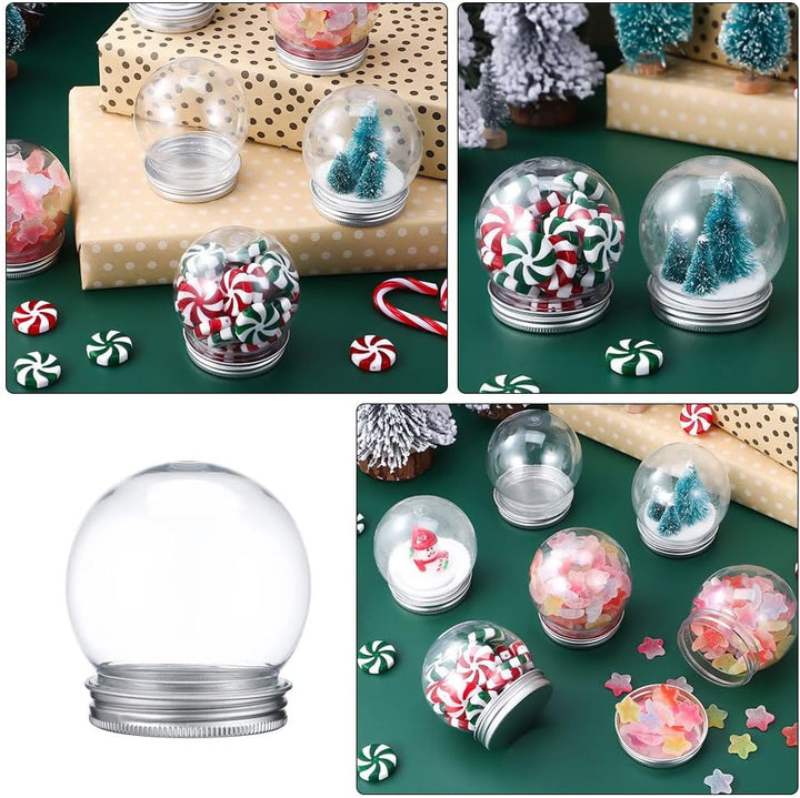 Kunststoff-Schneekugeln, 15 Stück 150 Ml DIY-Schneekugel Aus Durchsichtigem Kunststoff mit künstlich