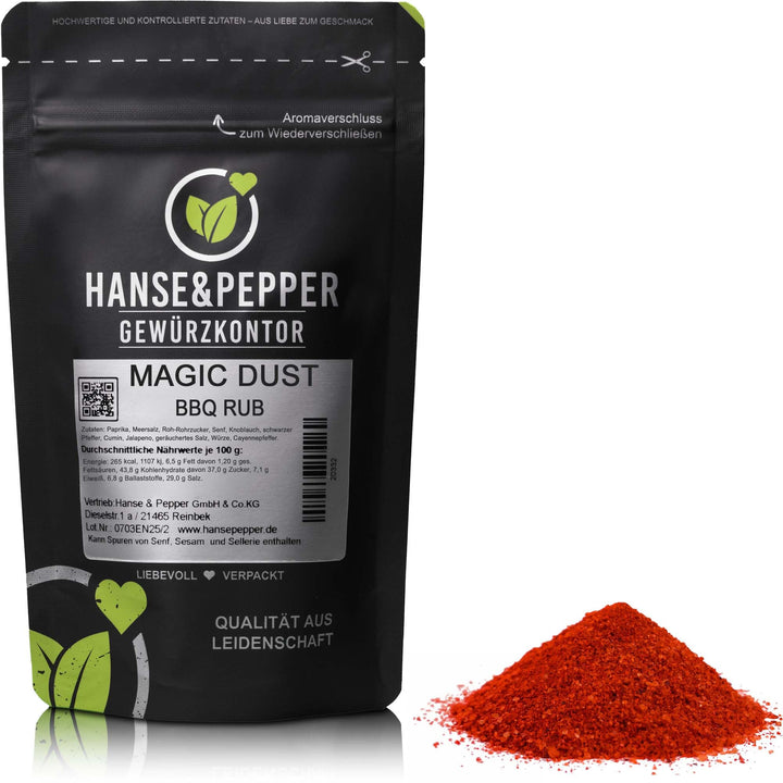 1kg Magic Dust Rub Würzig Spicy Gewürzmischung Marinade für Spar Rips Pulled Pork Grillfleisch - Che