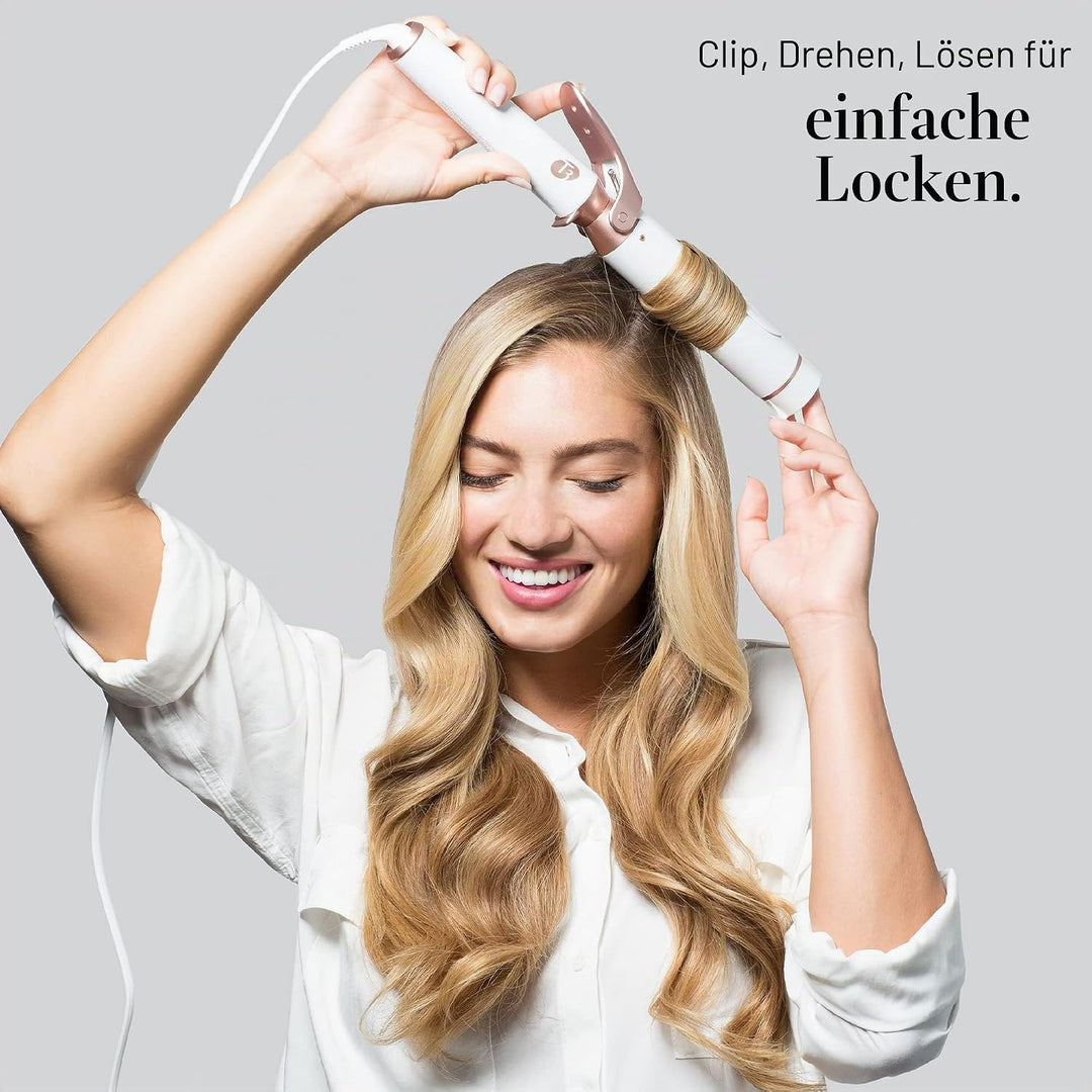 T3 Austauschbare Lockenstab - und Stylingaufsätze Voluminöse Locken 38mm Wechselclip Lockenstab Barr