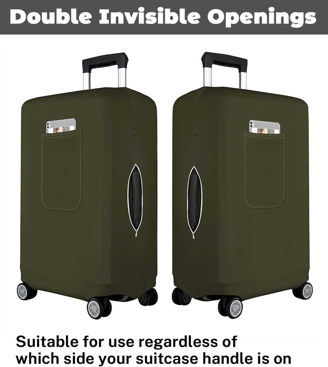 Morbuy Elastisch Kofferschutzhülle, Gross Kofferhülle Grün mit Reissverschluss, Suitcase Luggage Cov