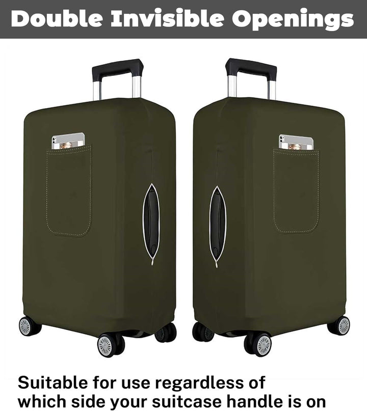 Morbuy Elastisch Kofferschutzhülle, Gross Kofferhülle Grün mit Reissverschluss, Suitcase Luggage Cov