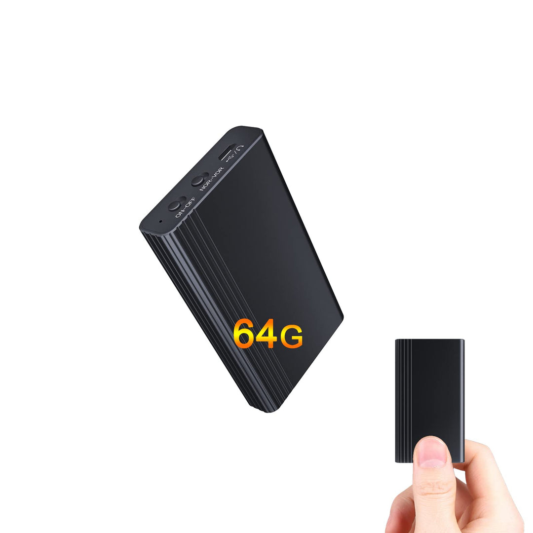 64GB Eingebauter Magnet Diktiergerät Mini, 2000 Stunden Speicherkapazität, Kontinuierliche Aufzeichn