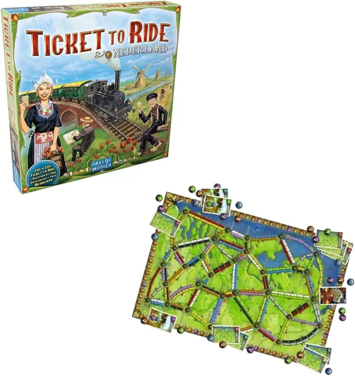 Days of Wonder | Zug um Zug – Niederlande | Map-Erweiterung | Familienspiel | Brettspiel | 2-5 Spiel
