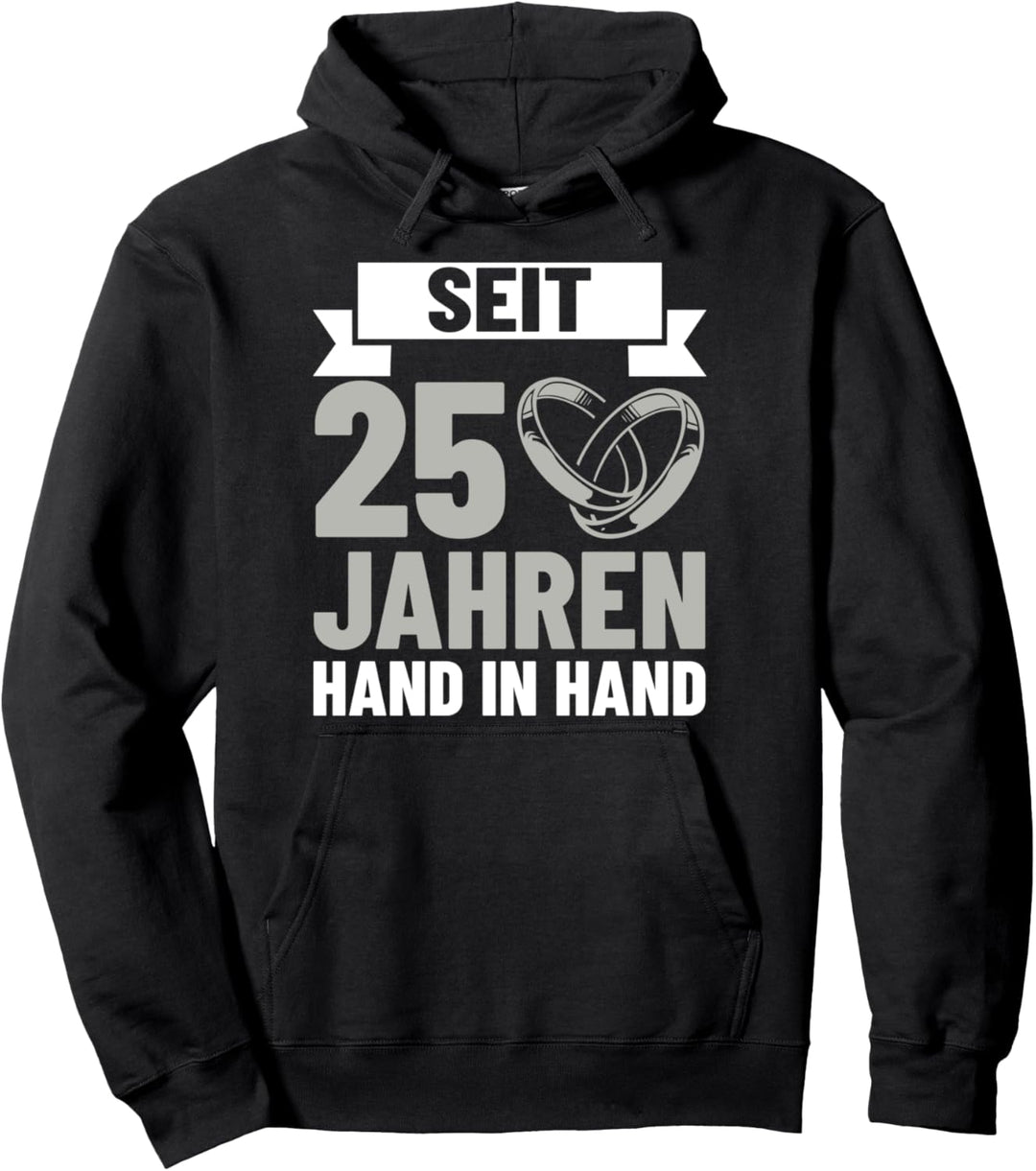 Hochzeitstag Jubiläum Silberhochzeit Deko Ehepaar Pullover Hoodie