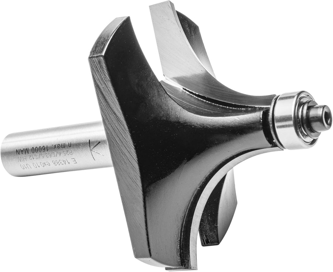 ENT 14388 Abrundfräser HW, Schaft (S) 12 mm, Durchmesser (D) 63,5 mm, NL 31,8 mm, R 25,4 mm, SL 45 m