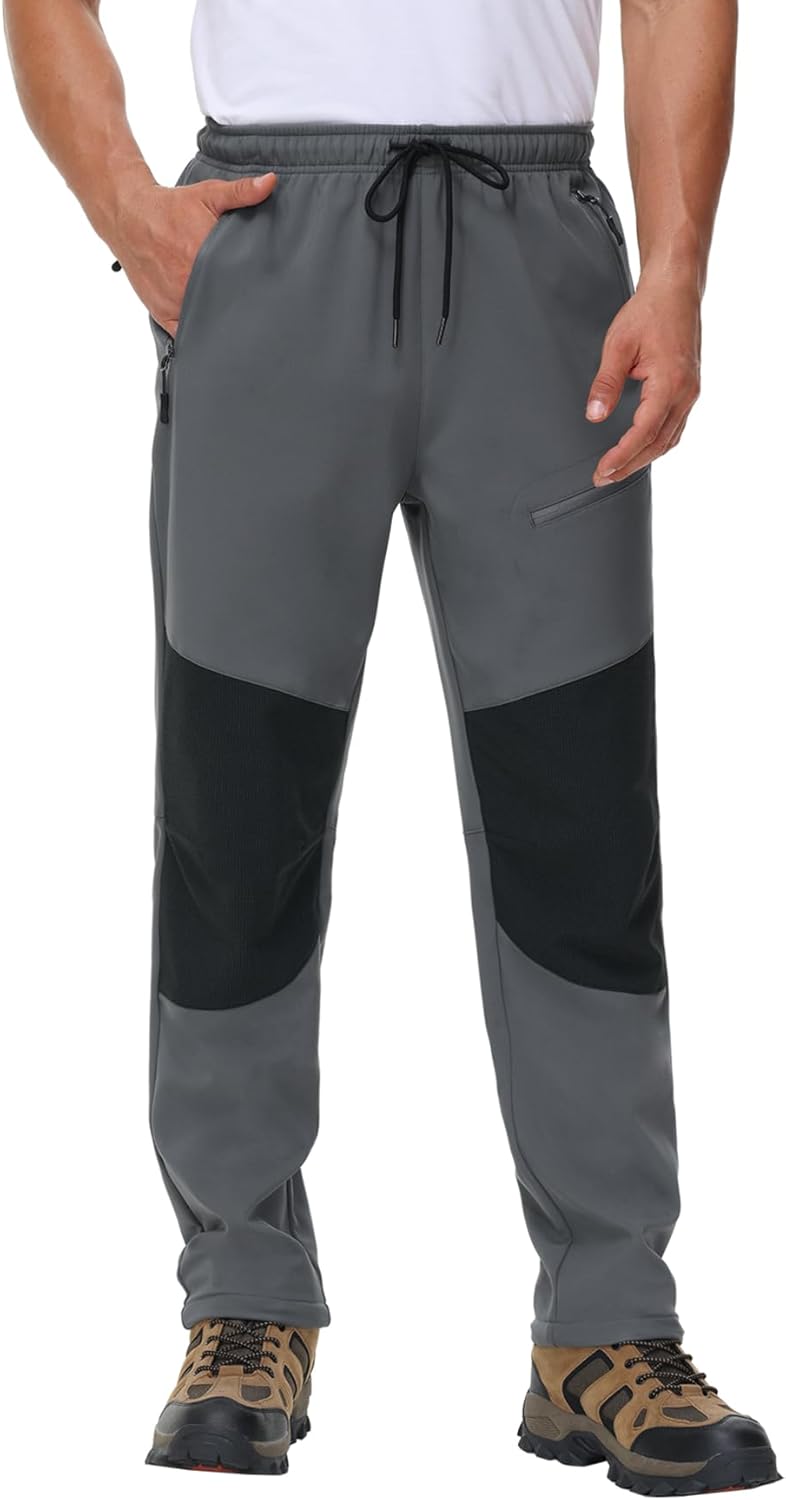 MOCOLY Wanderhose Herren Winter Thermo Jagdhose Skihose Schneehose Thermohose Winterhose Warme Fleec