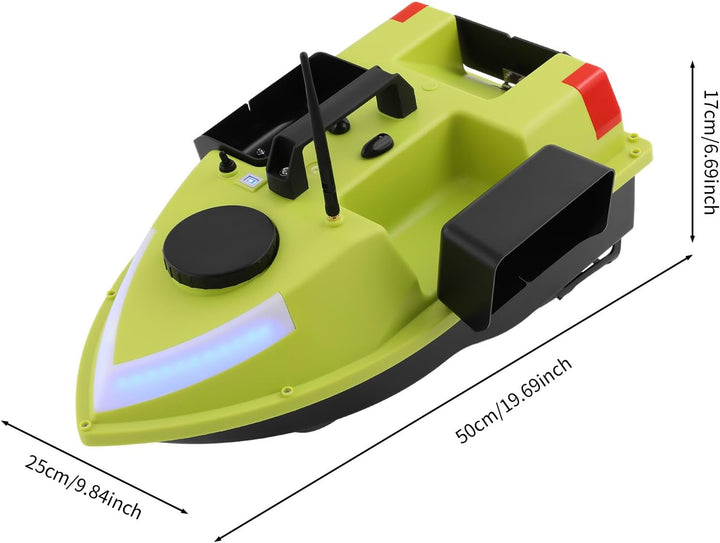 600M Fernbedienung Fischköderboot, GPS Futterboot Köderboot Angelzubehör 2kg Beladung Fischköder Boo