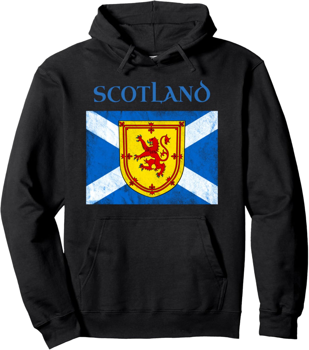 Schottische Flagge Saltire Blue Royal Banner of Scotland Travel Pullover Hoodie