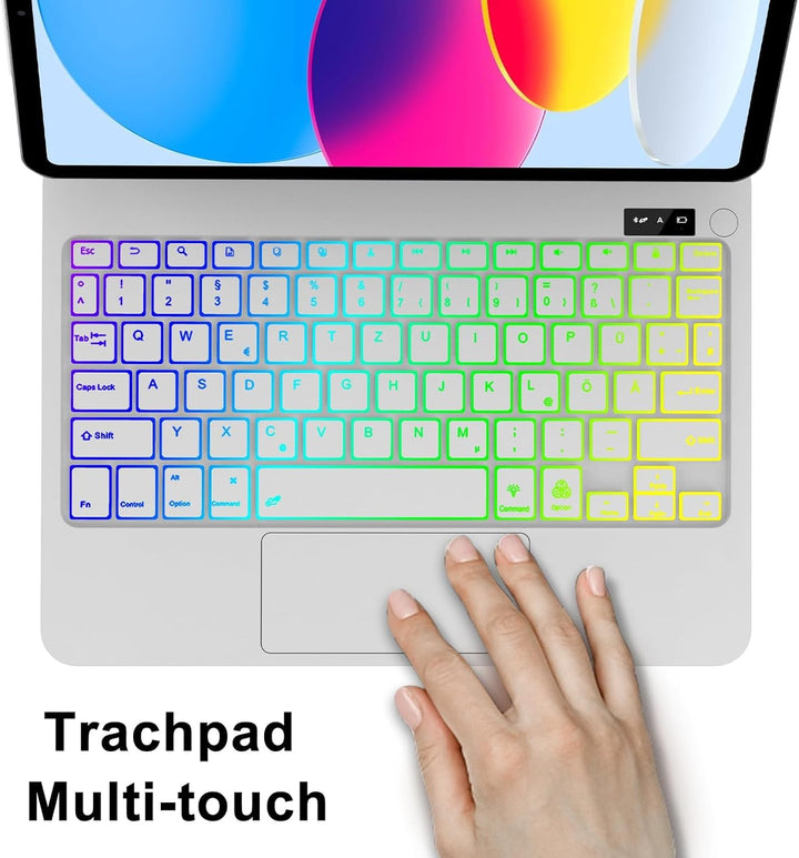 IVEOPPE Magic Keyboard für iPad A16 11. Generation & iPad 10 Gen (2025), Magnetische Freischwebende