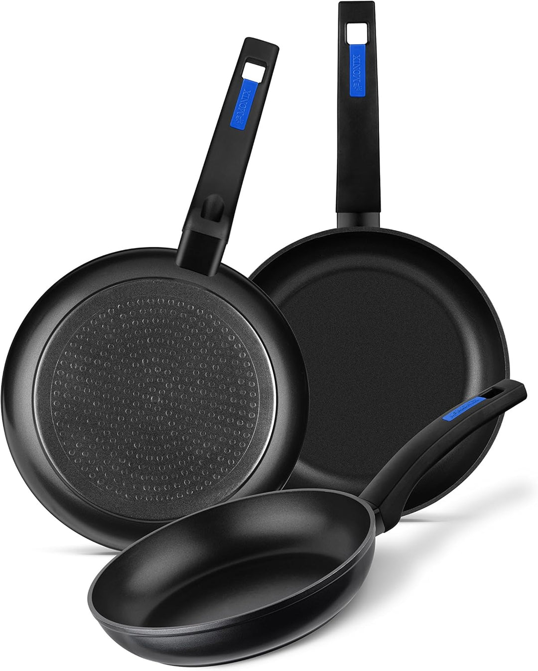 MONIX Martín Berasategui | Set mit 3 Bratpfannen, geschmiedetes Aluminium mit PFOA-freier Antihaftbe