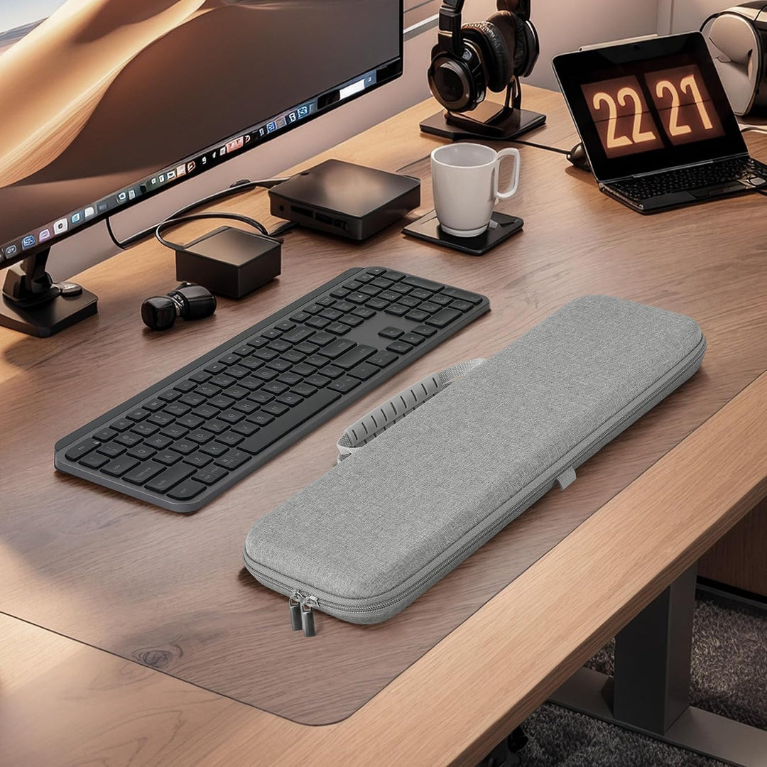 Geekria Tastatur-Tragetasche, kompatibel mit Logitech MX Keys S/MX Keys Advanced, Hartschalen-Reisee