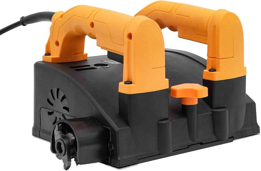 Betonfräse Elektrische 1200W, 1000-4000r/min Sanierungsfräse, Putzfräse Mauerfräse, 1-4mm Hobeltiefe