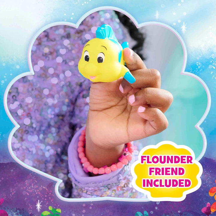 Just Play Disney Junior Arielle Meerjungfrau Spielfigur mit Seifenblaseneffekt und Soundfunktion, 8-