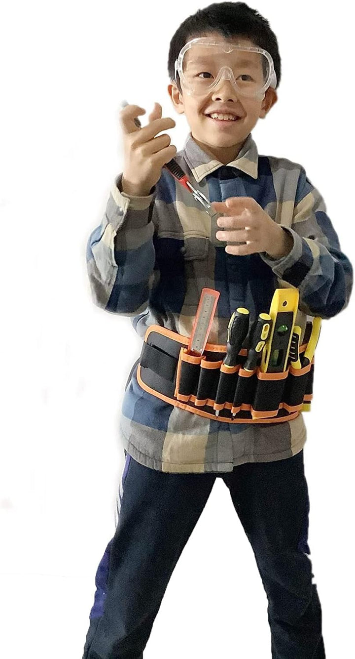 21 Piece Werkzeug Kinder Echt, Kids Tool Set, with Real Hand Tools, Tool Bag for Kids - Portable Too