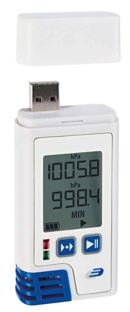 Dostmann Electronic PDF-Datenlogger LOG220 mit Display für Temperatur Luftfeuchte Luftdruck Klimalog
