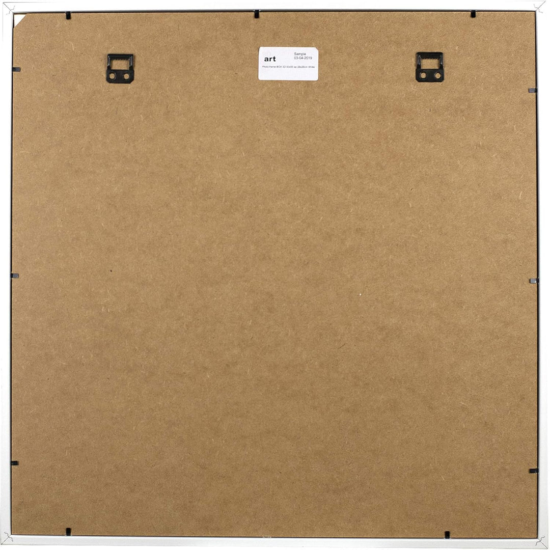 BD ART 50x50 cm gross Box 3D Objektrahmen Bilderrahmen mit Passepartout 40x40 cm, Weiss Quadratische