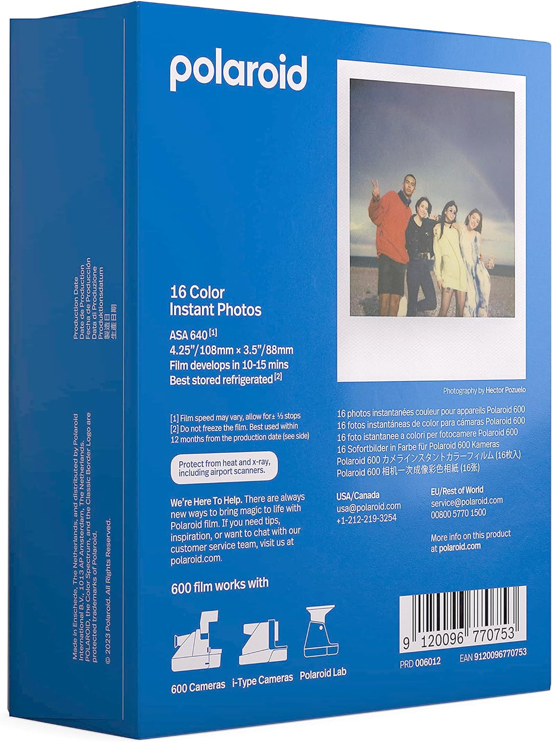 Polaroid Color Film für 600 - Doppelpack - 6012 &amp; Polaroid – 6009 – Sofortbild-Farbfilm Typ I – Einz