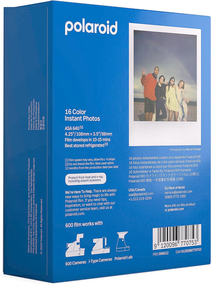 Polaroid Color Film für 600 - Doppelpack - 6012 &amp; Polaroid – 6009 – Sofortbild-Farbfilm Typ I – Einz