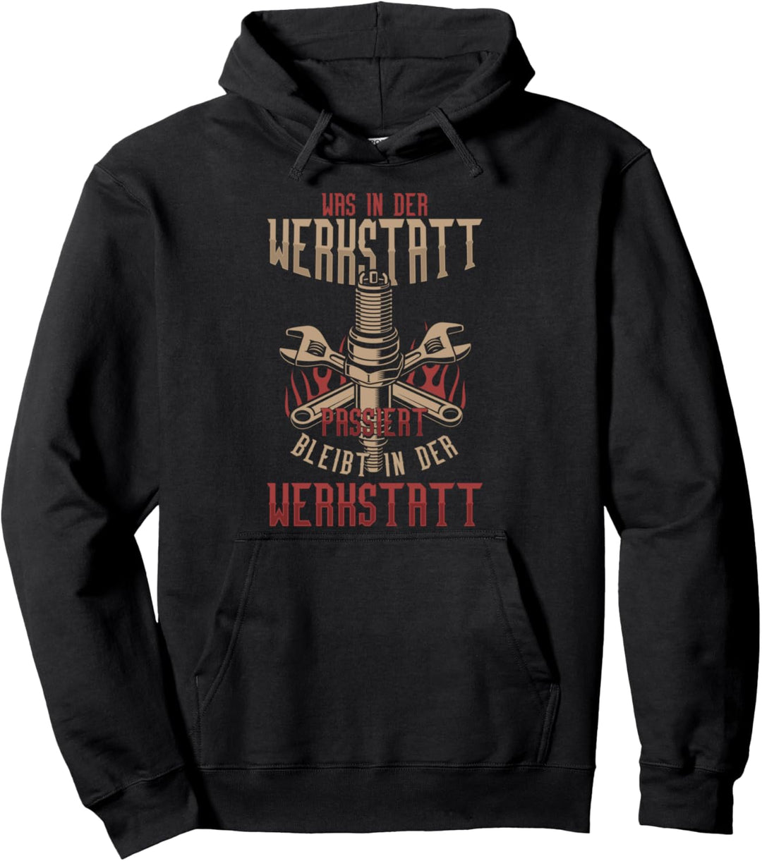 KFZ Mechaniker Werkstatt Tuning Auto Zündkerze Geschenk Pullover Hoodie