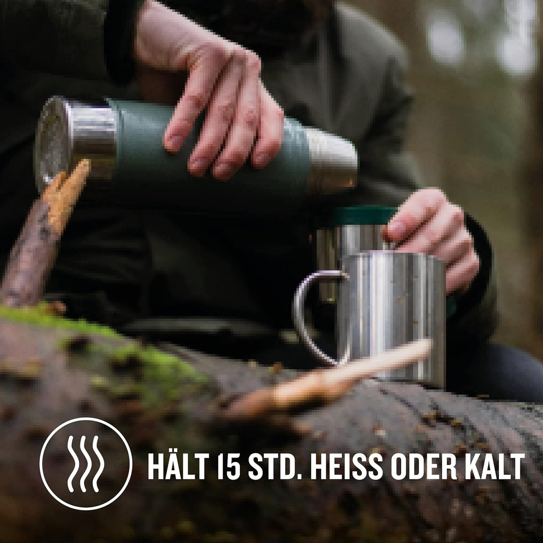 Stanley 1913 Classic Legendary Thermosflasche 473 ml - Thermos Hält 15 Stunden Heiss Oder Kalt - Ede