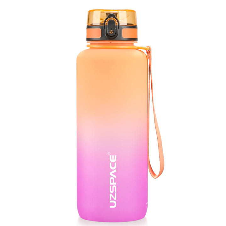 UZSPACE Sport Trinkflasche 500ml/800ml/1l, Trinkflasche Kinder Auslaufsicher Kohlensäure Geeignet, S