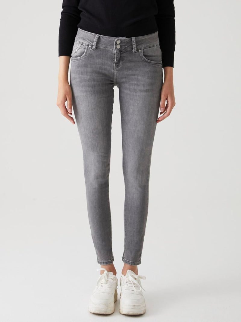 LTB Jeans - Damen - Molly M - Mid Waist - Slim Fit Jeans - Hosen 24W / 30L Nina Wash 53393, 24W / 30