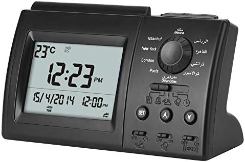 Walfront Islamischer Azan Wecker, Muslim Azan Tisch Gebet Uhr HA-3006, Digital Muslim Gebet Alarm At