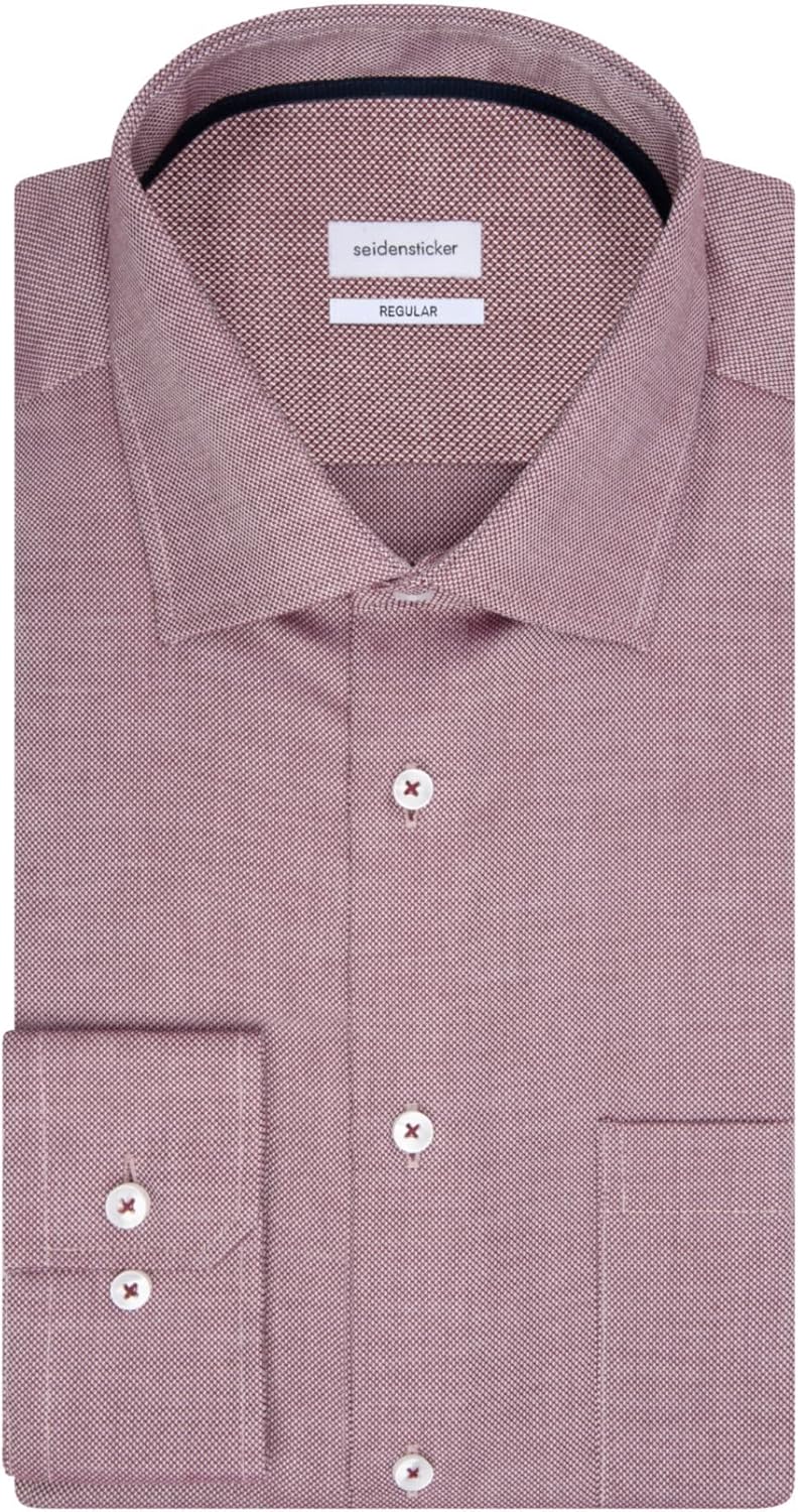 Seidensticker Herren Hemd 42 Beere, 42 Beere