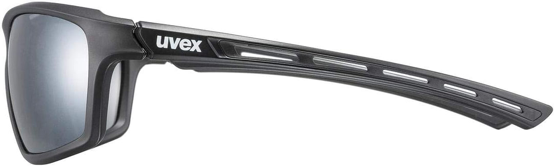 uvex Unisex Sportstyle 229 Sportbrille (1er Pack) Einheitsgrösse black mat/silver, Einheitsgrösse bl