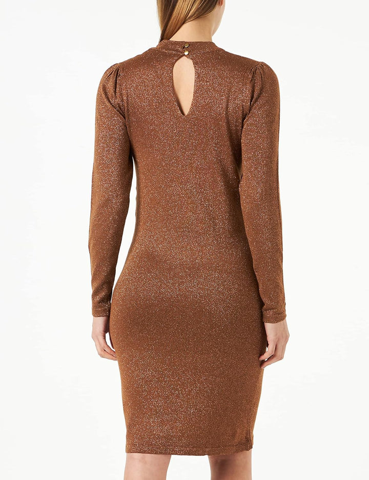 ICHI Damen Kleid XS 181031/Toffee, XS 181031/Toffee