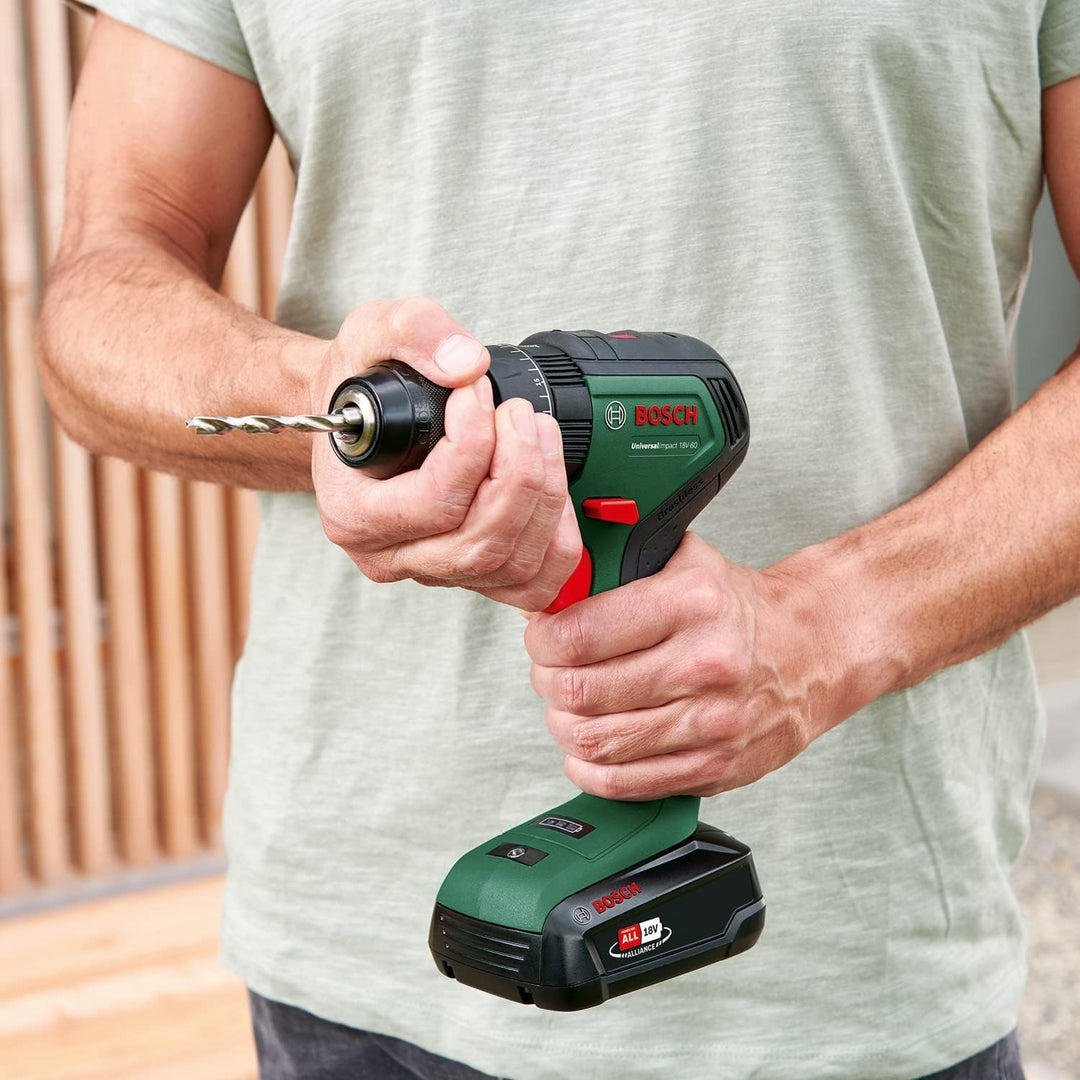 Bosch Home and Garden Bosch Akku Schlagbohrschrauber UniversalImpact 18V-60 (ohne Akku, 18 Volt Syst