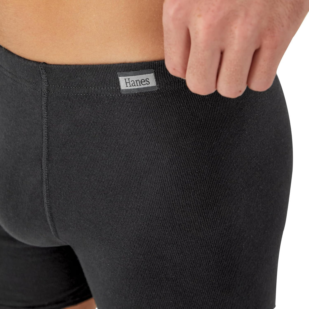 Hanes Herren Herren-Boxershorts, Ohne Etikett, 6er-Pack Retroshorts (6er Pack) S 6 Stück, Sortiert,
