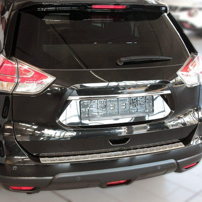 Ladekantenschutz Edelstahl CHROM kompatibel für NISSAN X-TRAIL T32, 2017 | mit Abkantung | premium Q