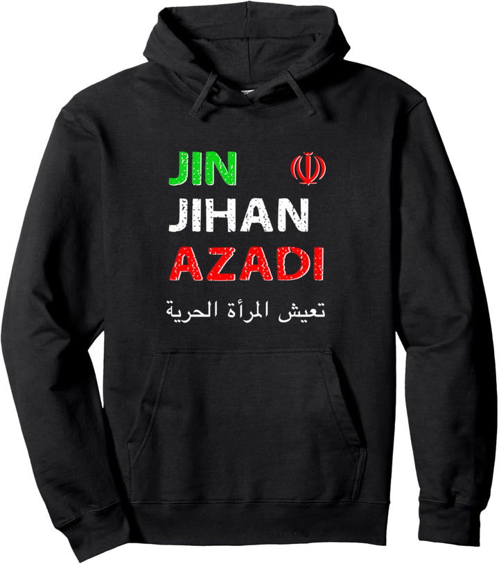 Jin Jihan Azadi Woman Life Freedom Pullover Hoodie