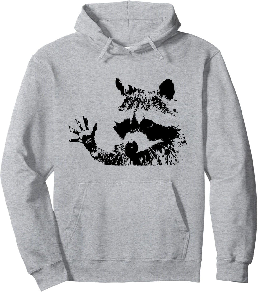 Winkender Waschbär. Süsses Racoon Tier. Troublemaker Pullover Hoodie
