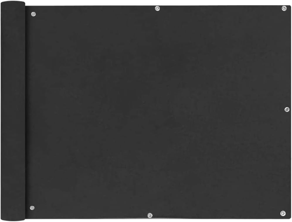 WIFESE Balkonsichtschutz 90x400 cm UV-Schutz mit Ösen Balkonbespannung Balkonsichtschutz Balkonverkl