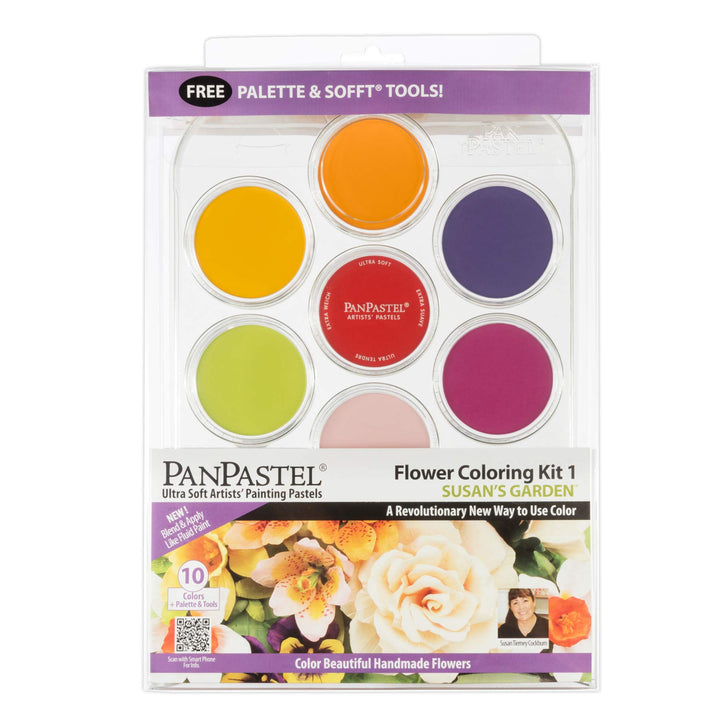 PanPastel 30115 Susan Tierney Cockburn Flower Coloring #1 Ultra Soft Artist Pastell 10 Farben Kit w/