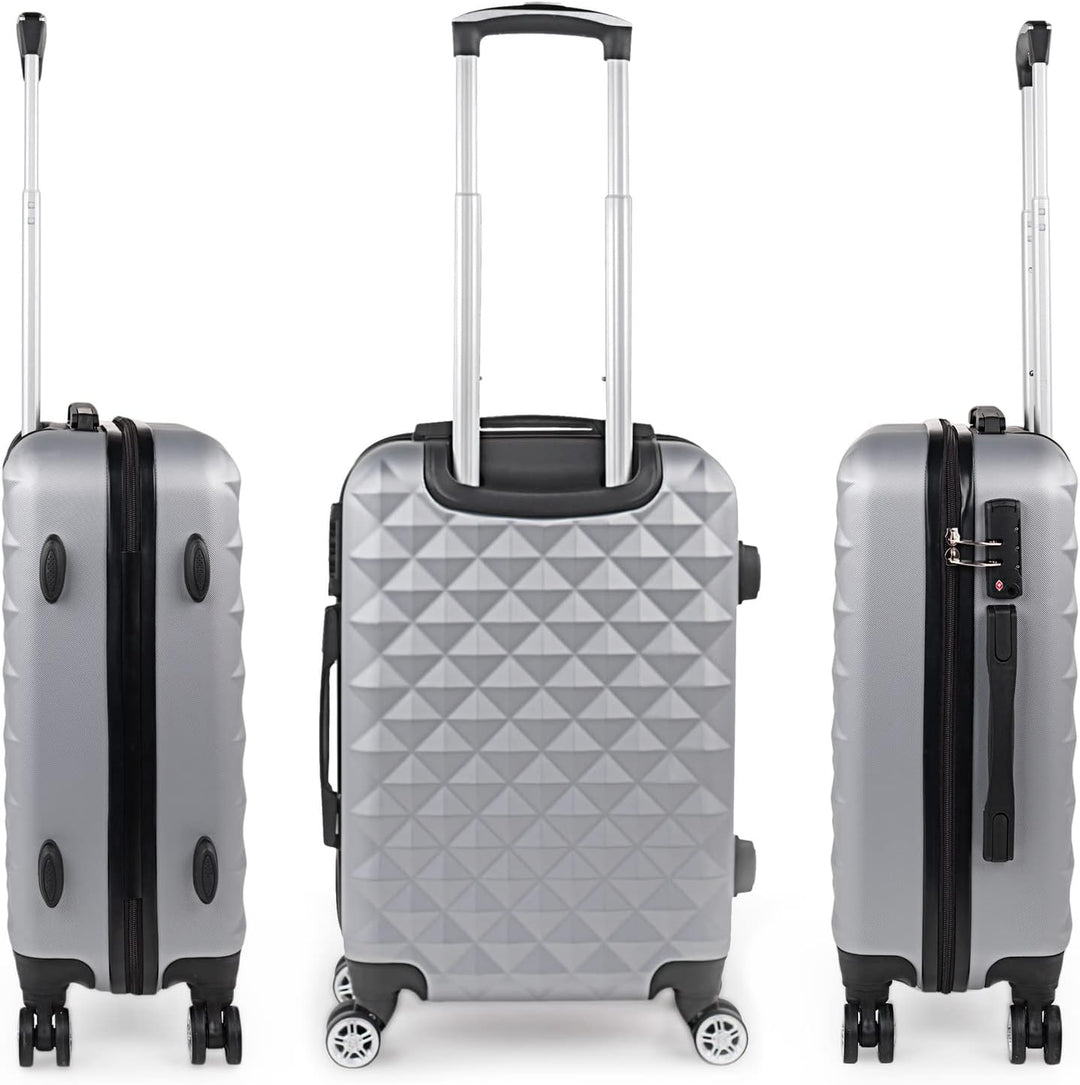 ITACA - Spielkoffer 4 Räder. Reisekoffer Set. Grosser, mittlerer Koffer und Kabinenkoffer. Reisekoff