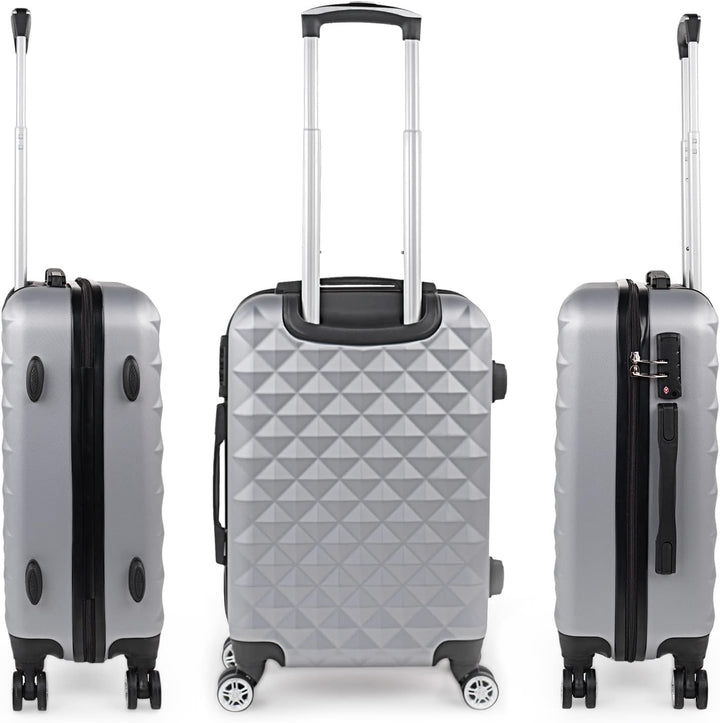 ITACA - Spielkoffer 4 Räder. Reisekoffer Set. Grosser, mittlerer Koffer und Kabinenkoffer. Reisekoff
