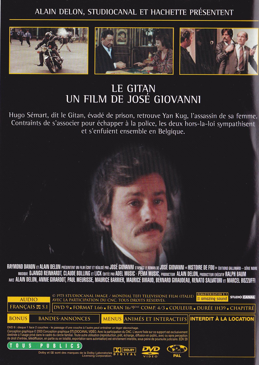 Le gitan [FR Import], DVD