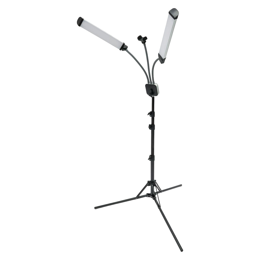 Kosmetiklampe 45W Wimpernverlängerung Lampe, Von 3000K bis 6000K Dimmbares LED-Beleuchtungsset mit S