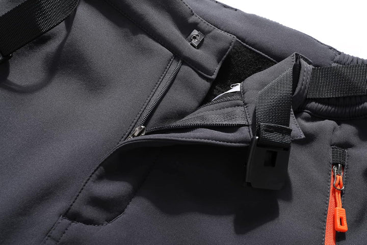 BenBoy Herren Wanderhose Wasserdicht Softshellhose Outdoorhose Winddicht Warm Gefüttert Skihose Snow