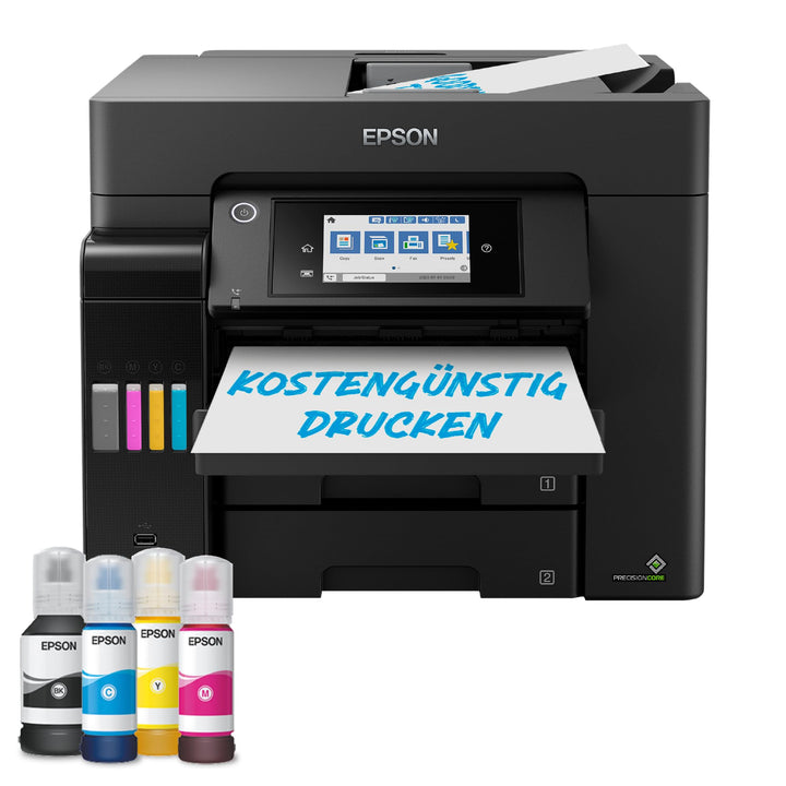 Epson EcoTank ET-5855 DIN-A4-Multifunktions-Wi-Fi-Tintentankdrucker mit Fax ET-5855 Standard, ET-585