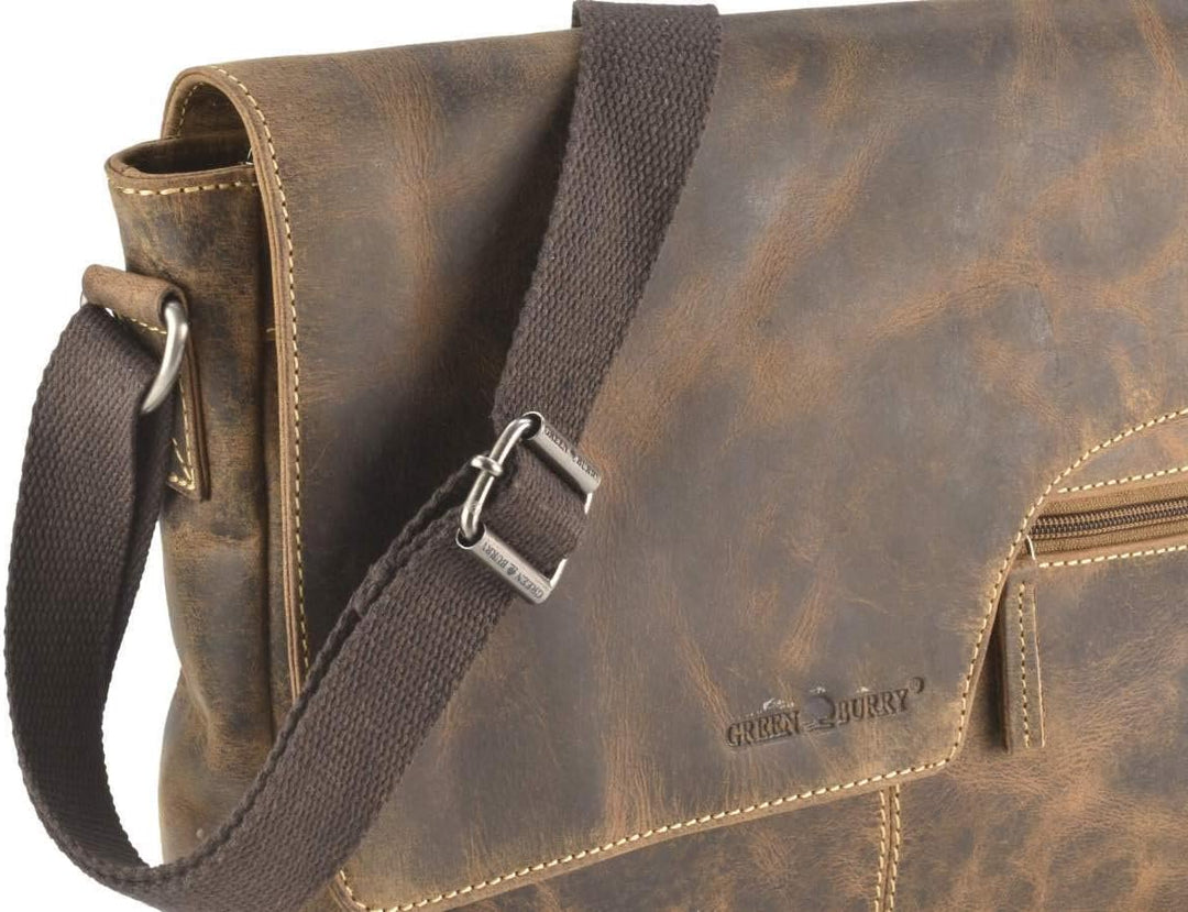 Greenburry Vintage Original Umhängetasche Leder 32 cm