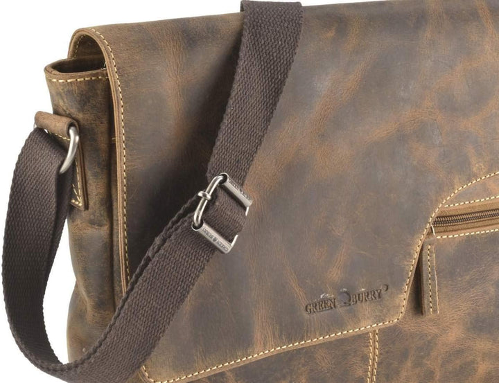 Greenburry Vintage Original Umhängetasche Leder 32 cm
