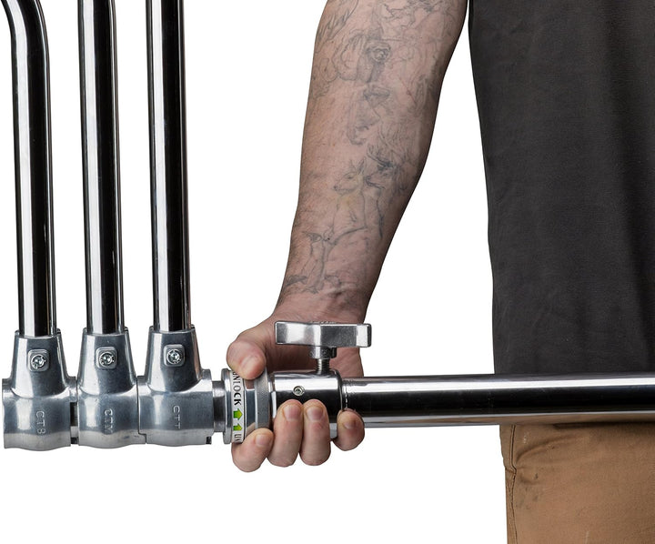 Master C-Stand mit Schildkrötenfuss, 101,6 cm, silberfarben (KS704312), 102 cm (40 Zoll), Schildkröt