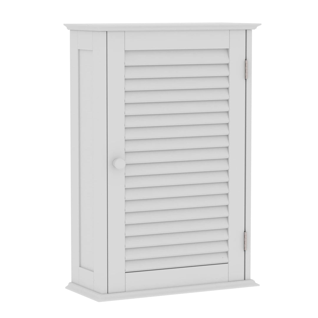 Bath Vida Badezimmerschrank, Einzeltür, Wandmontage, Weiss, Holz Einzeltür, Rollladen, Einzeltür, Ro