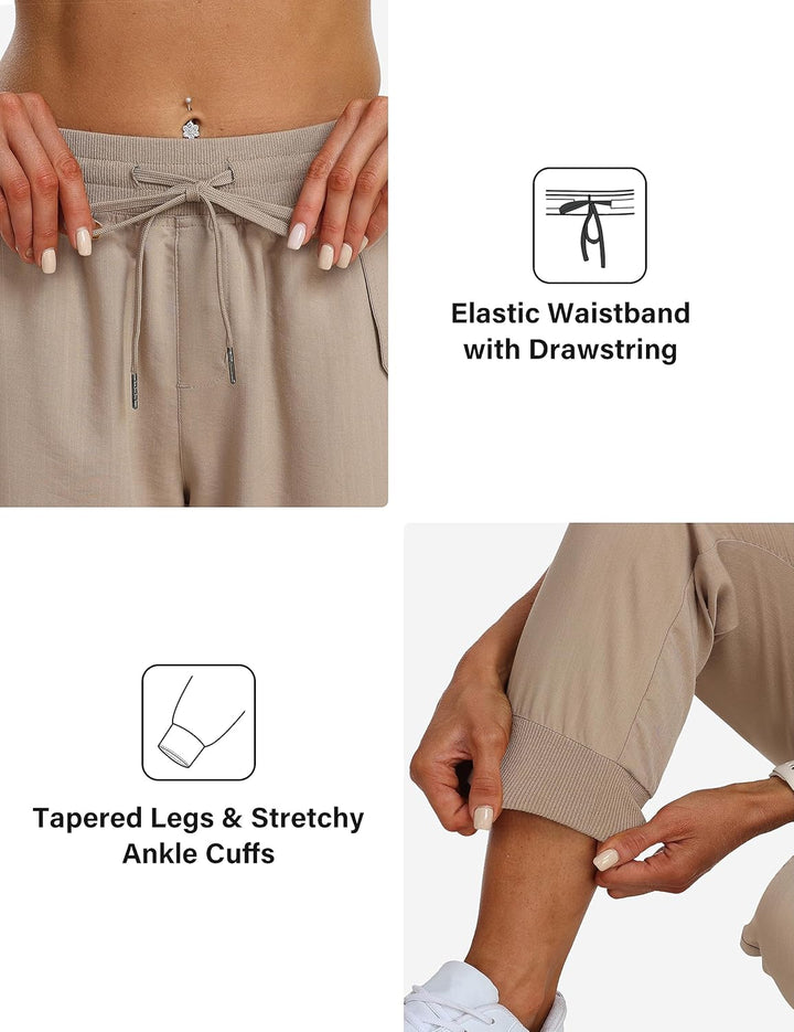 JINSHI Hosen Damen Cargohose Wanderhose Leichte Jogginghose Freizeithose Funktionshose Outdoorhose m
