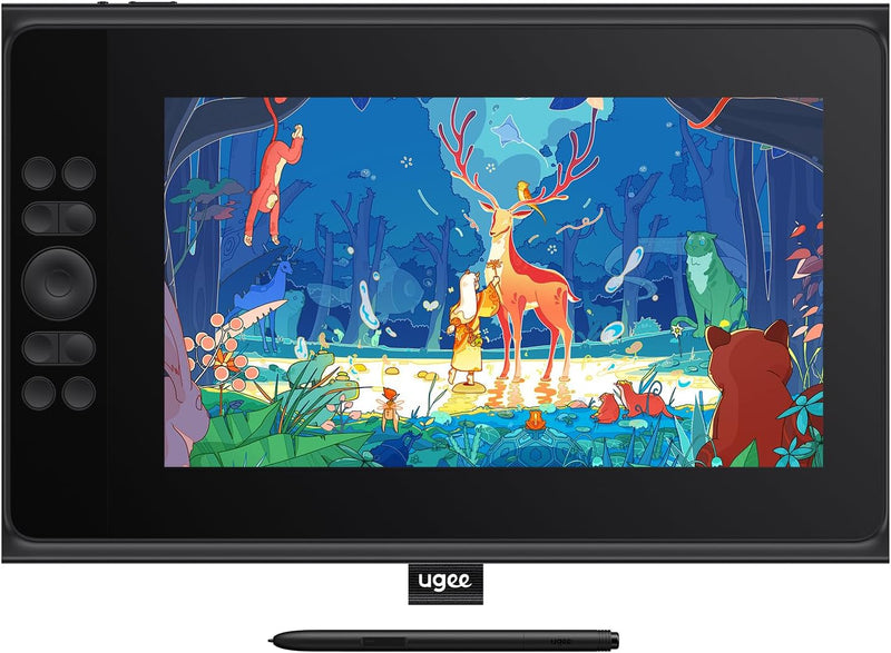 ugee UE12 Plus 11,9 Zoll Grafiktablett mit Display,Pen Display mit 147% sRGB Ultra-Wide Color Gamut